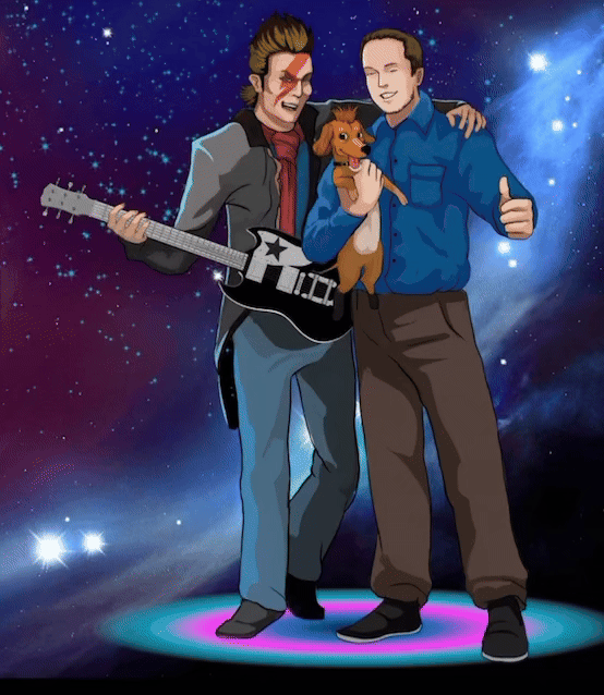 Animated Bowie artwork